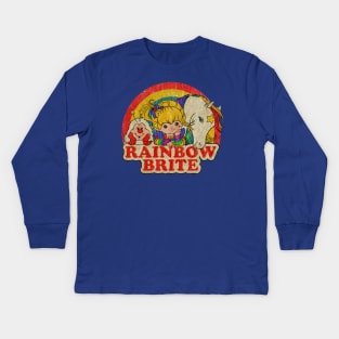 RETRO RAINBOW BRITE Kids Long Sleeve T-Shirt